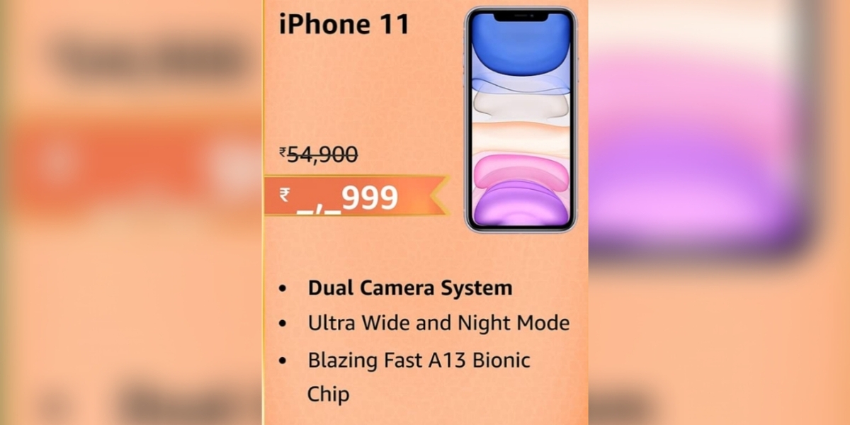 Amazon Great Indian Festival Best iPhone 11 Deals and Prices Revealed