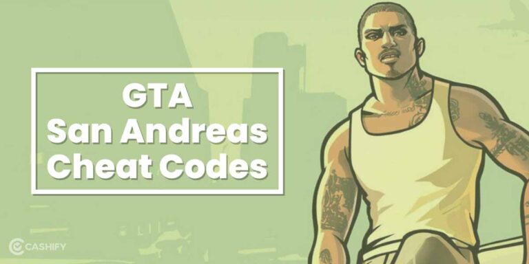 Full List Of GTA San Andreas Cheat Codes (Updated): PC & PS | Cashify Blog