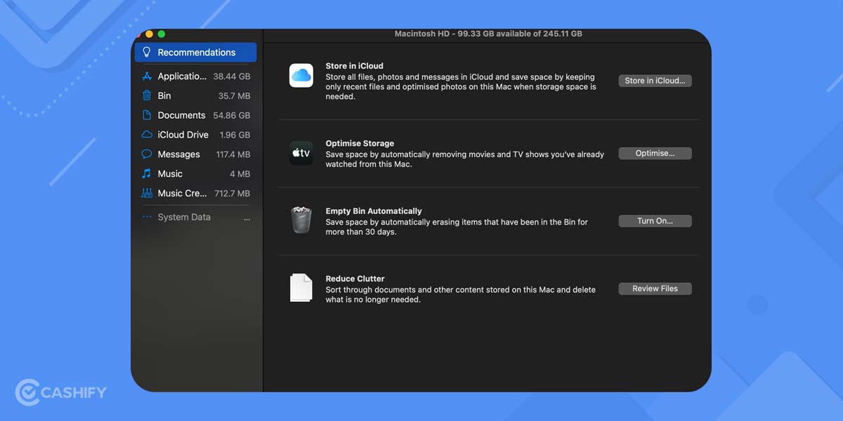 How To Clean Up Mac And Free Up Some Extra Storage? Cashify Laptops Blog