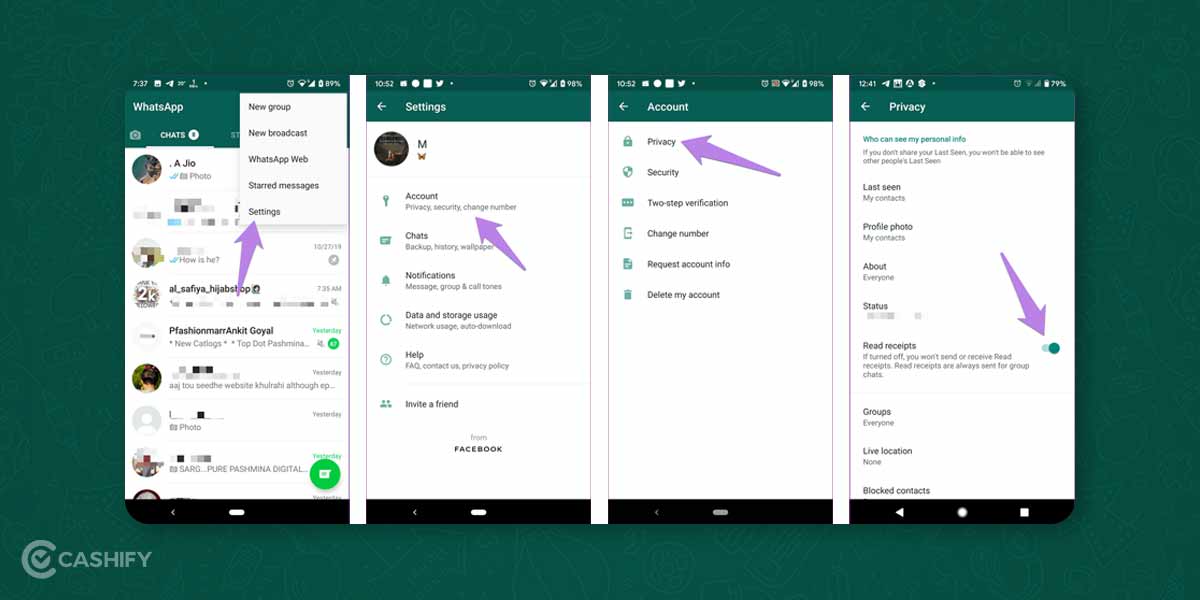 Read Receipts In WhatsApp Read Texts Without The Sender Knowing