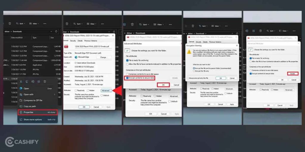 How To Password Protect ANY File Or Folder On Windows 11? Cashify