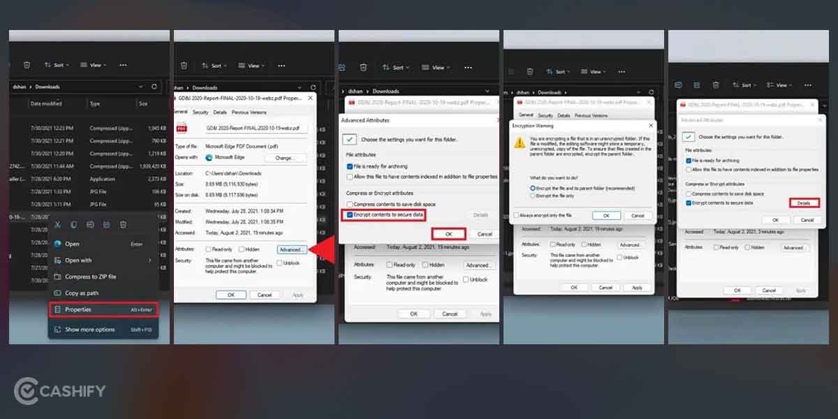 How To Password Protect ANY File Or Folder On Windows 11? Cashify