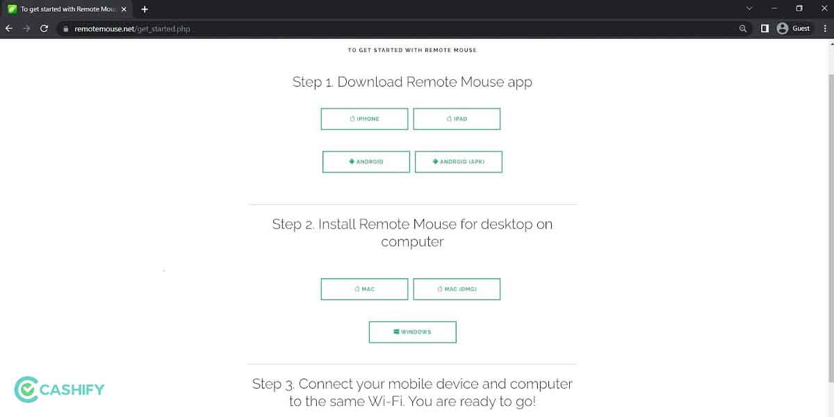 How To Use Remote Mouse App With Windows/Mac Computer Cashify Blog
