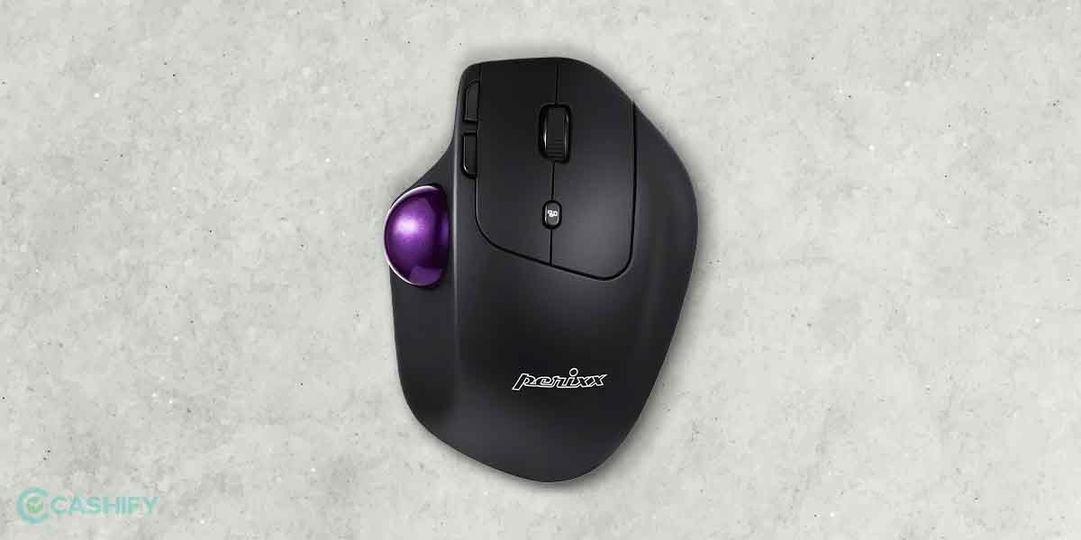TrackBall droitière avec fil de Perixx taille large #ERPERI520