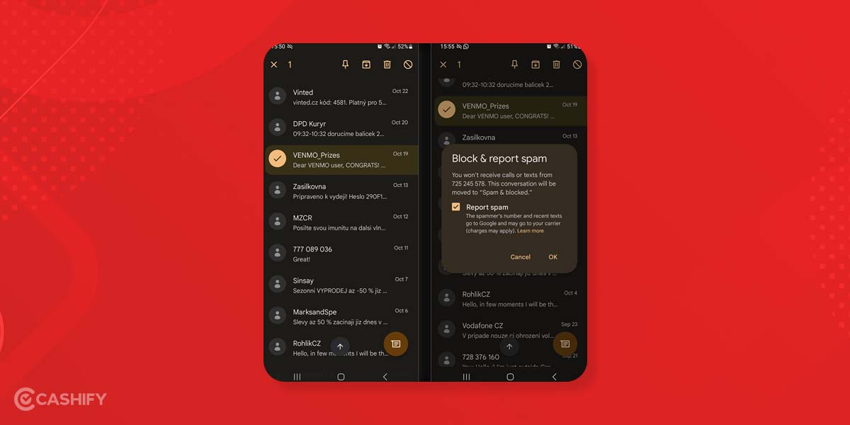 How To Block Spam Messages On Phone: 4 Sure-Fire Ways | Cashify Mobile ...