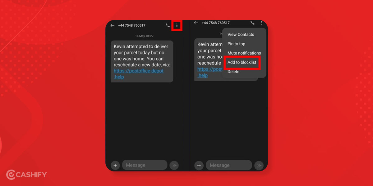 How To Block Spam Messages On Phone: 4 Sure-Fire Ways | Cashify Mobile ...