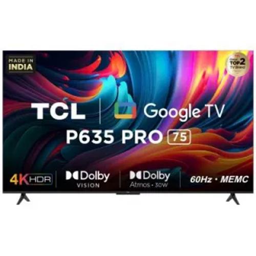 TCL 75インチ 75P635 Smart TV (サウンドバー付き) 75インチテレビ
