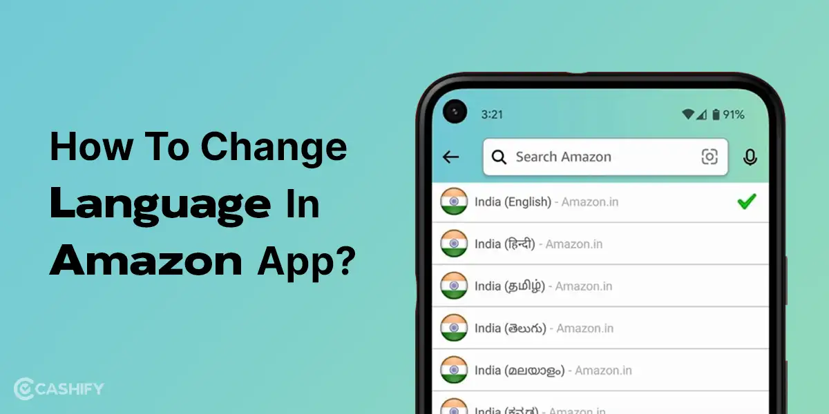 How To Change Language In Amazon App? | Cashify Blog - How To Change The Language In Amazon App